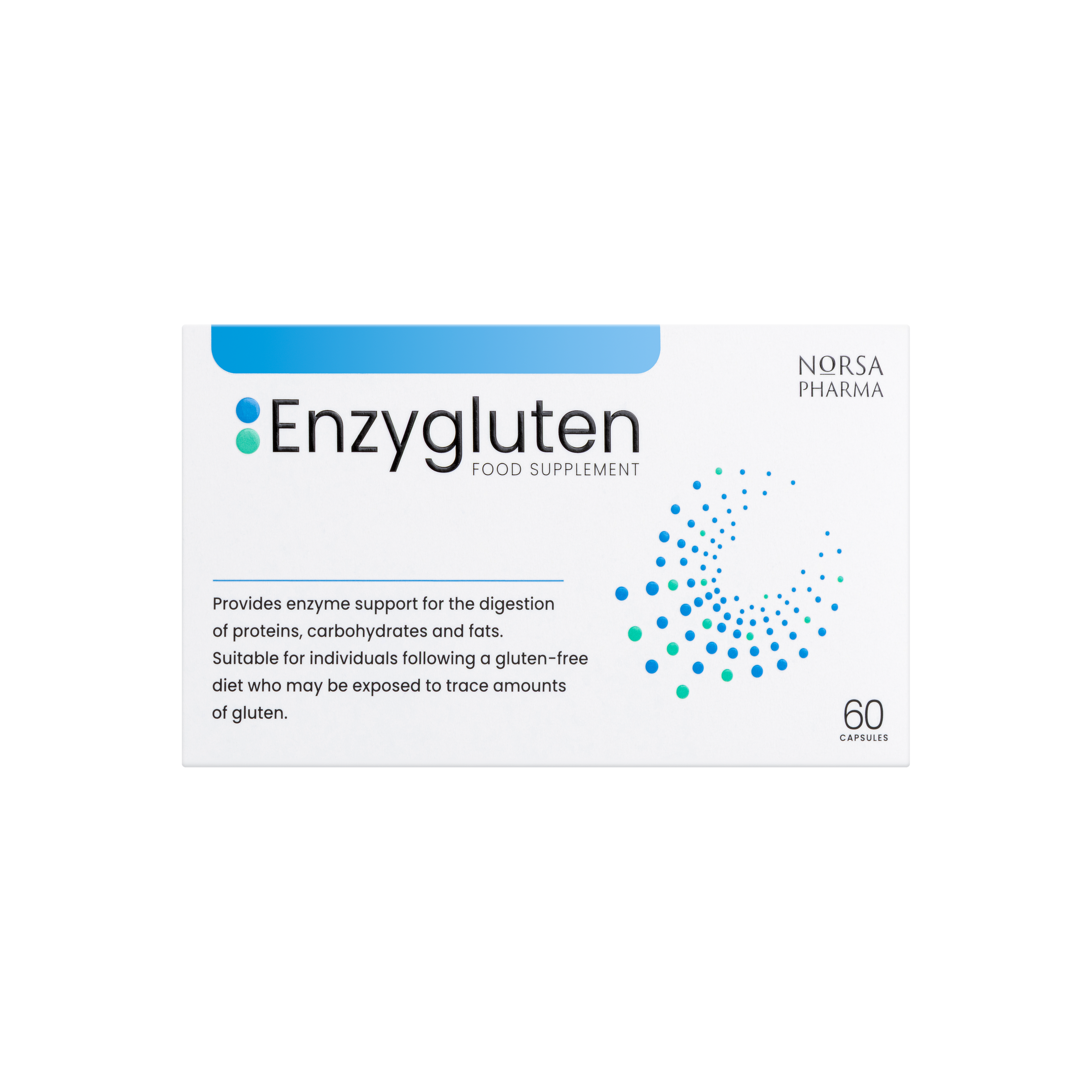 Enzygluten | Digestive Enzyme Complex with Tolerase® G | Broad Spectrum Enzymes for Proteins, Carbs & Fats | Gluten-Free Lifestyle | 60 Capsules