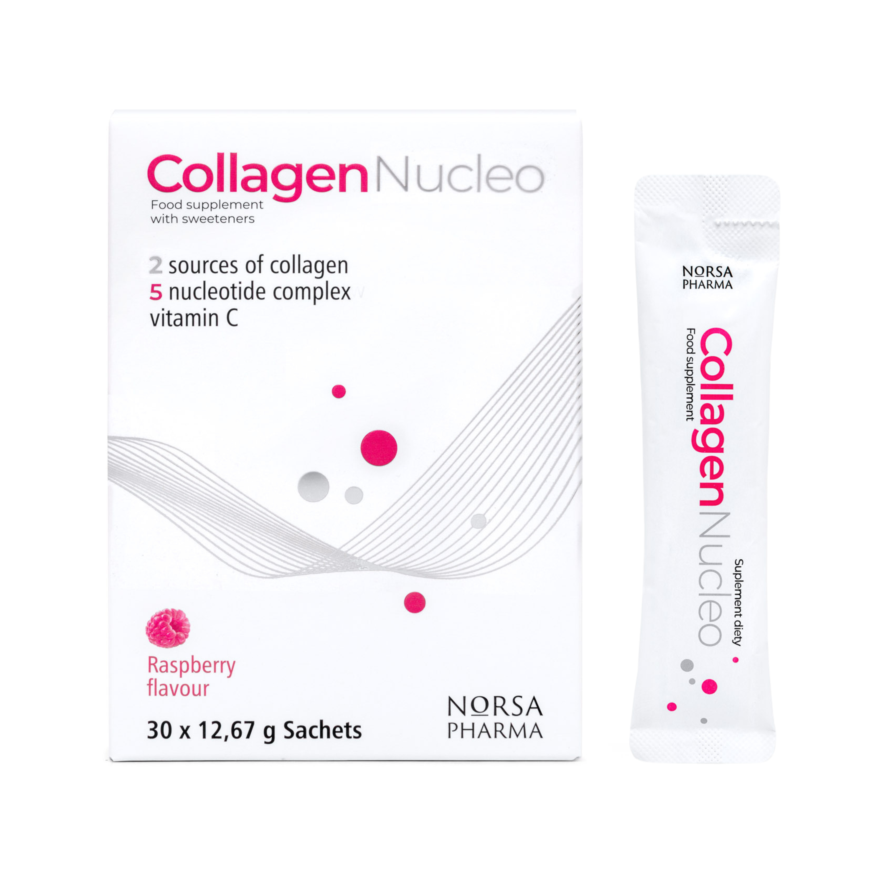 Collagen Nucleo | 30 Sachets | Raspberry Flavour