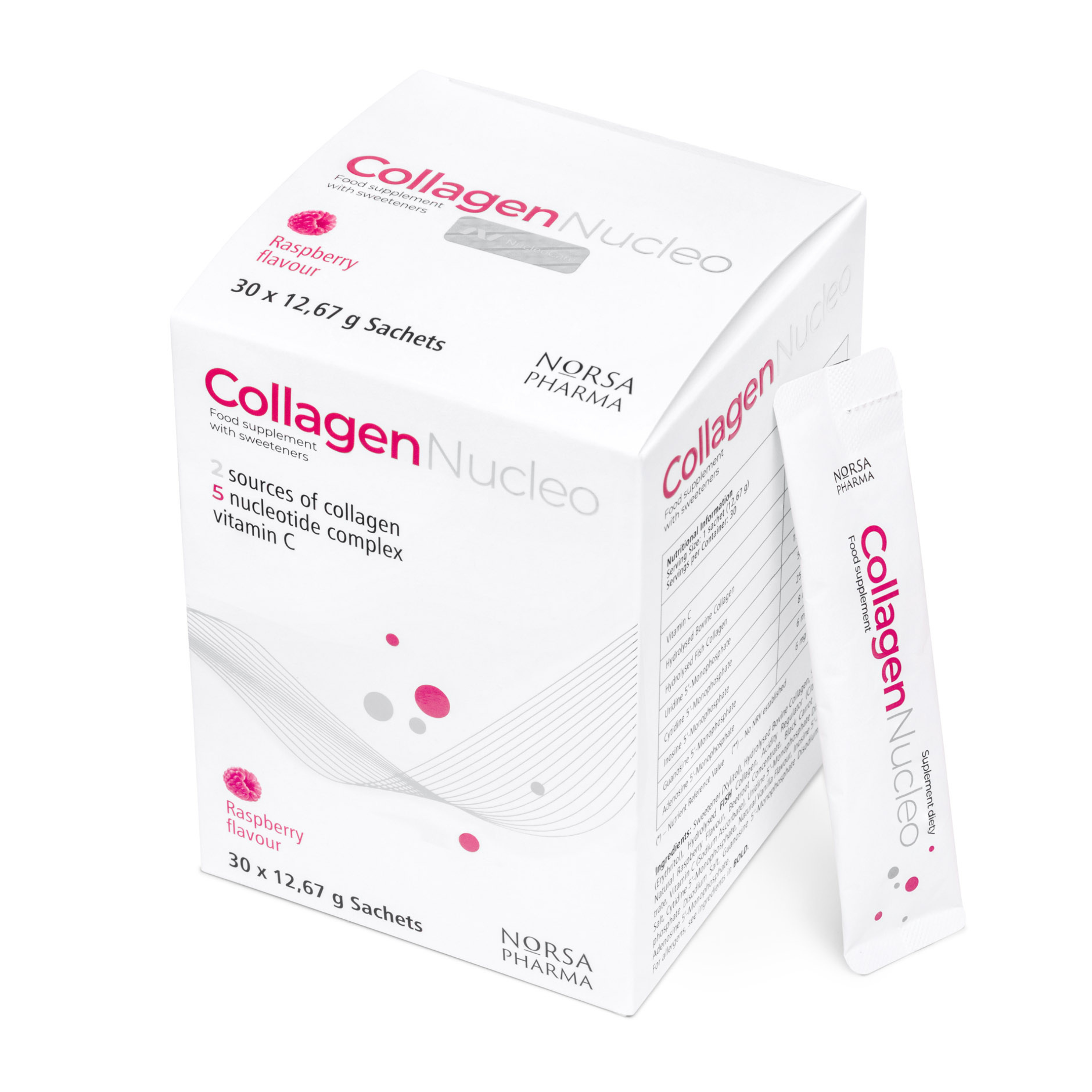 Collagen Nucleo | 30 Sachets | Raspberry Flavour