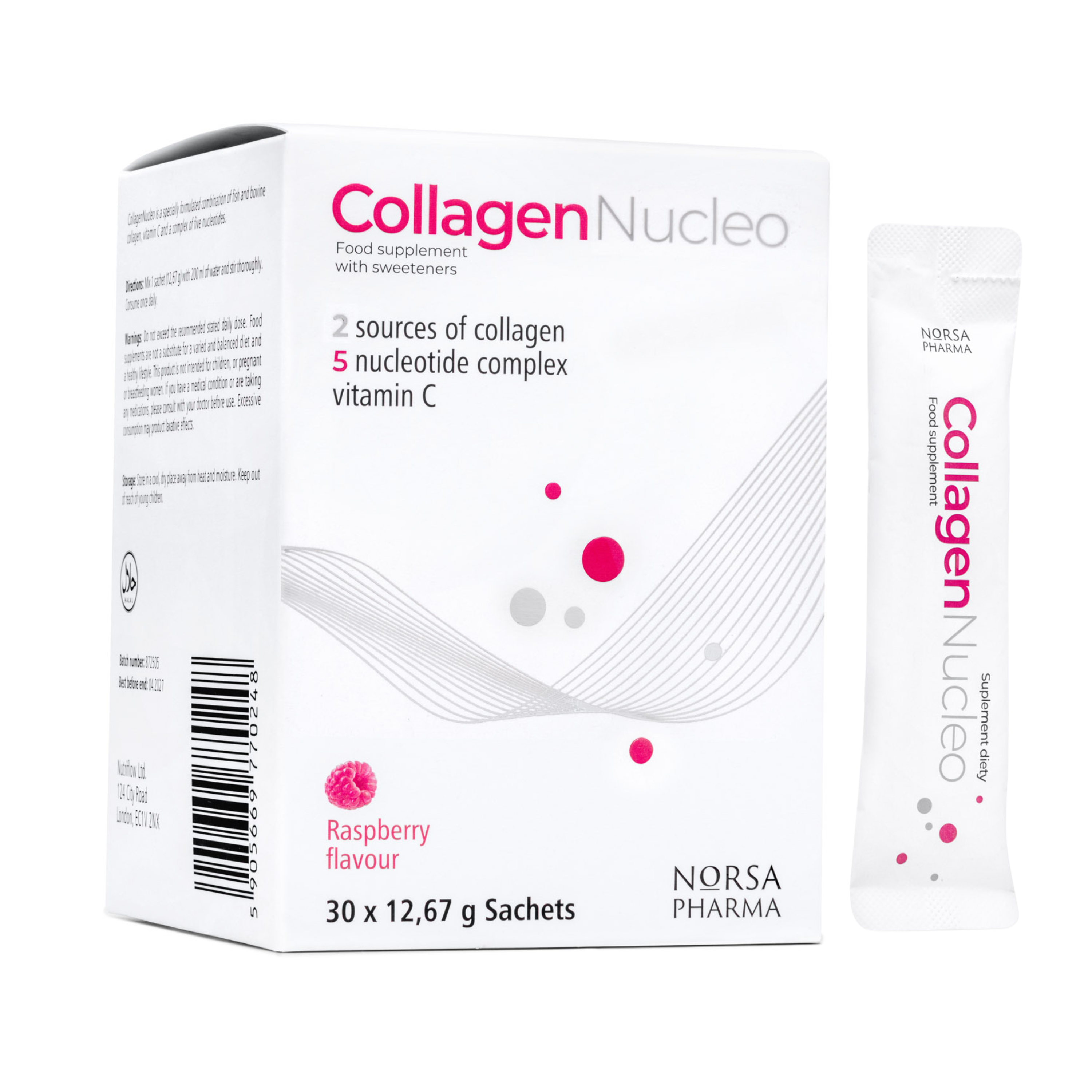 Collagen Nucleo | 30 Sachets | Raspberry Flavour