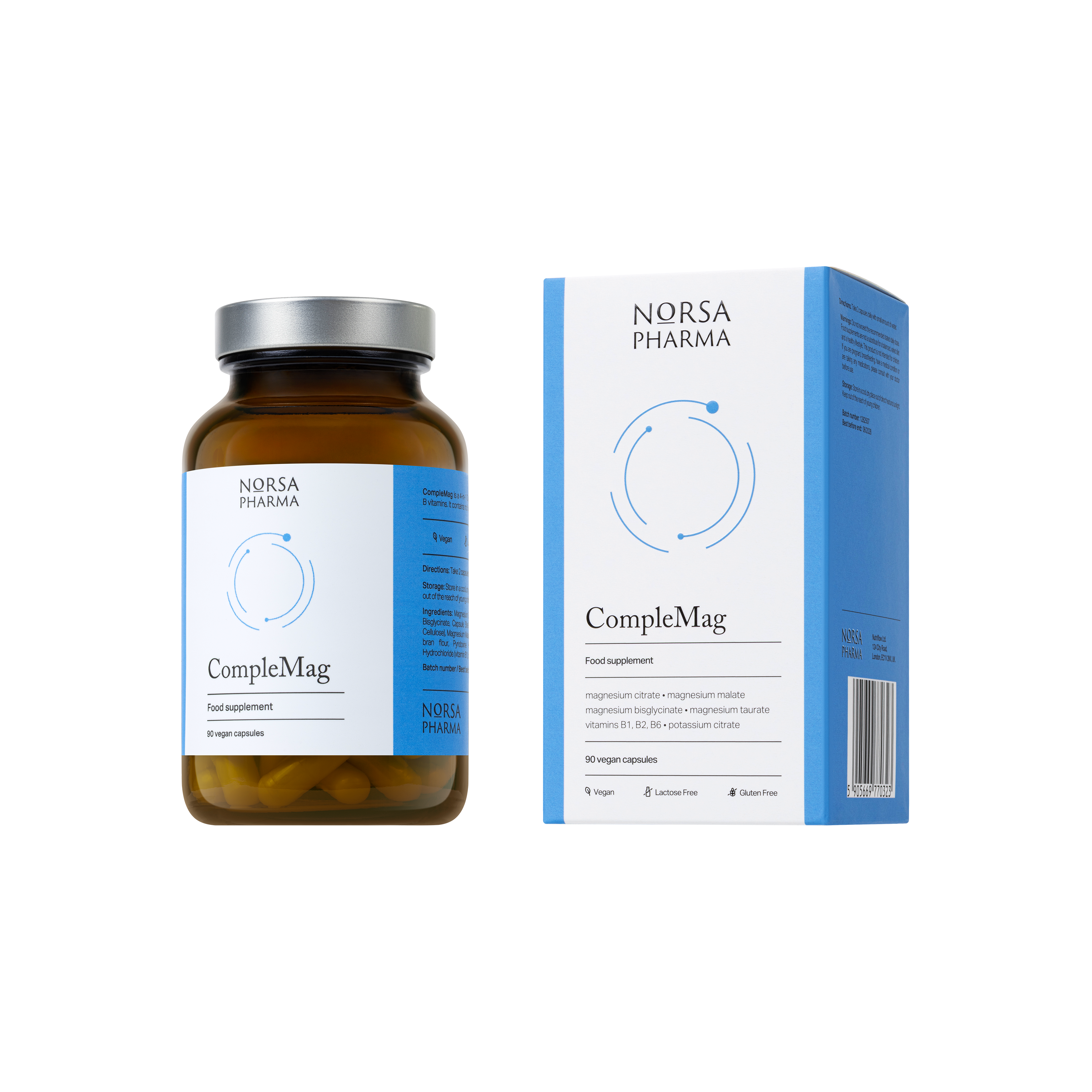 CompleMag | Multi-Source Magnesium Complex with B Vitamins & Potassium | 90 Capsules