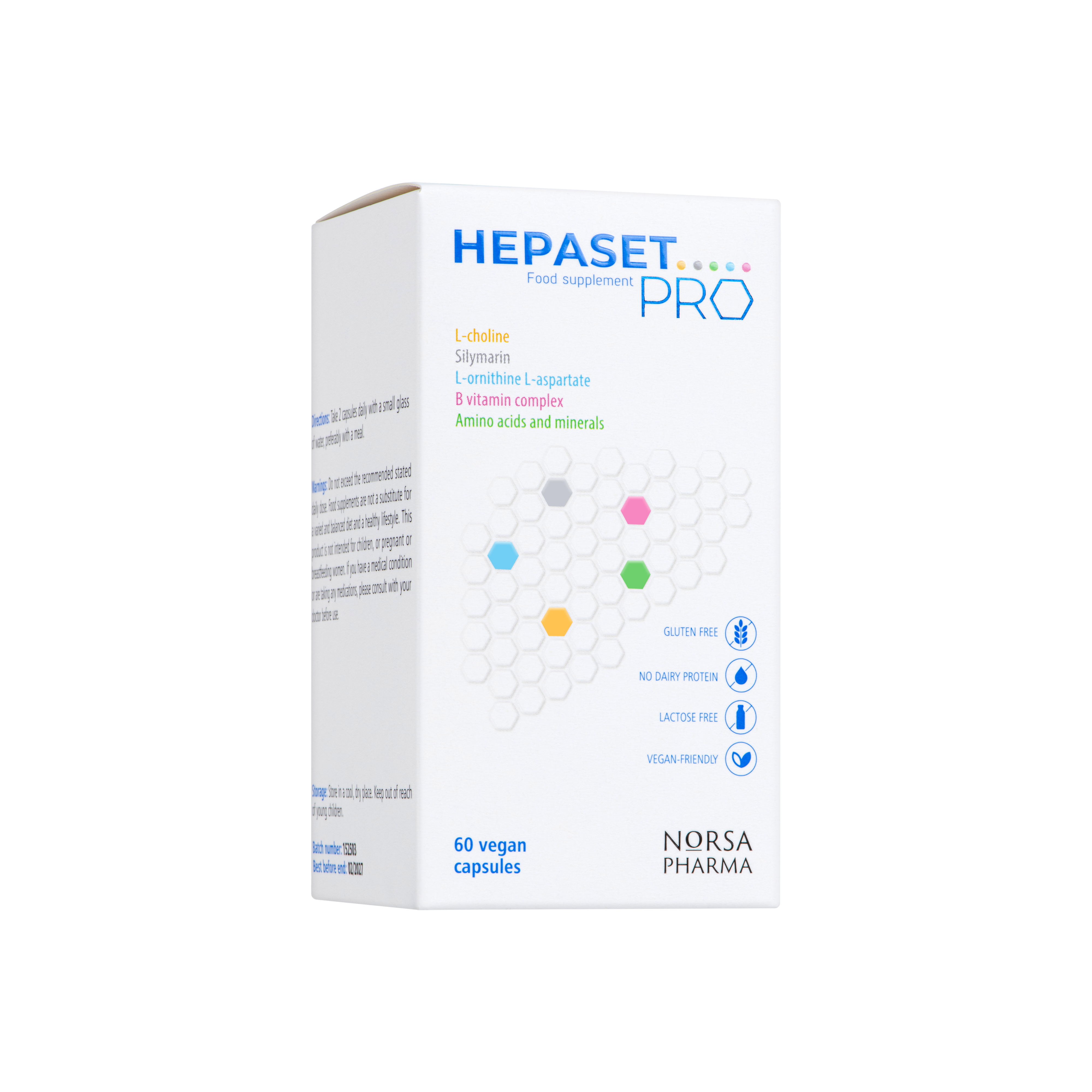 Hepaset PRO | 14 Nutrients | Supports Energy- Yielding Metabolism | Contributes to Normal Liver Function | 60 Vegan Capsules