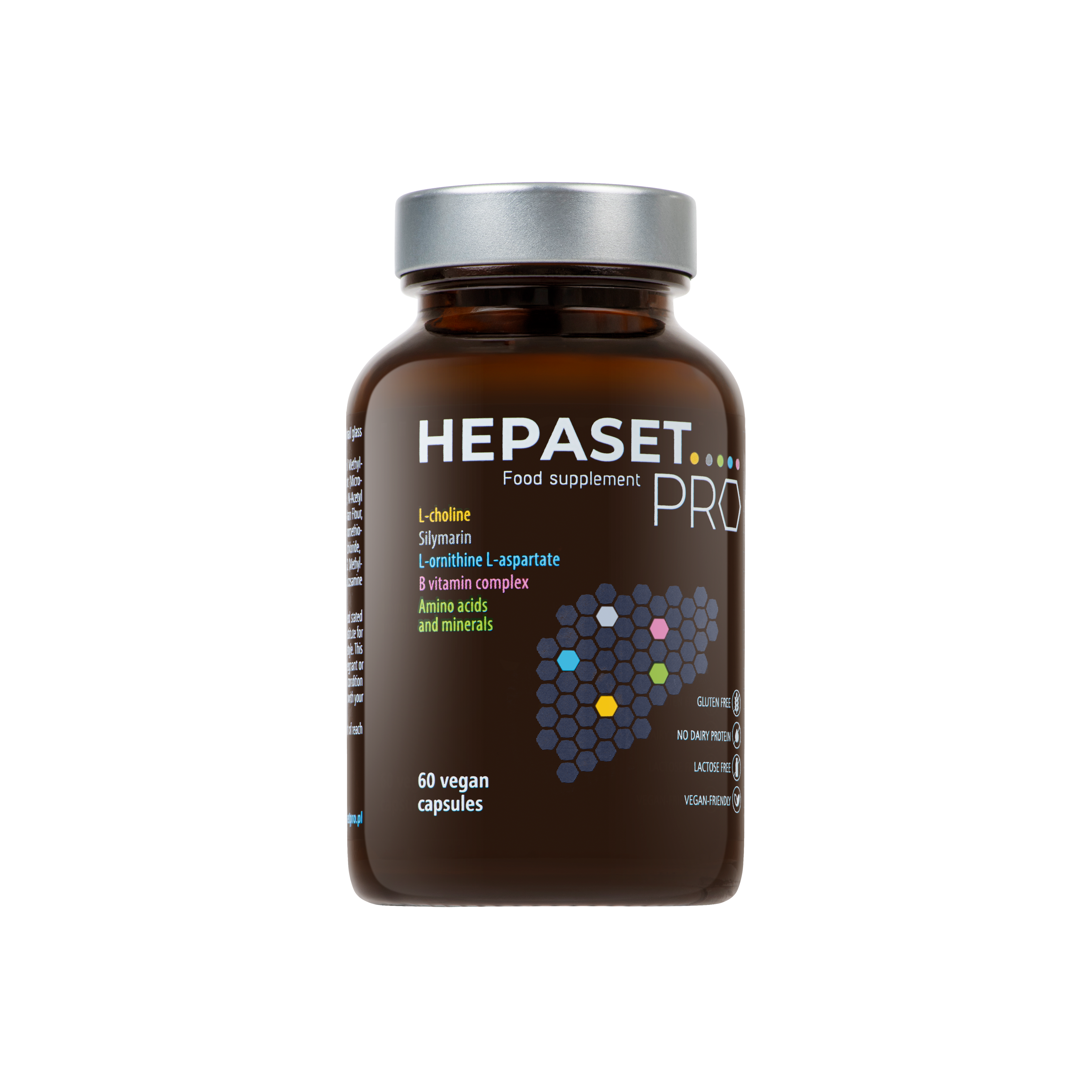 Hepaset PRO | 14 Nutrients | Supports Energy- Yielding Metabolism | Contributes to Normal Liver Function | 60 Vegan Capsules