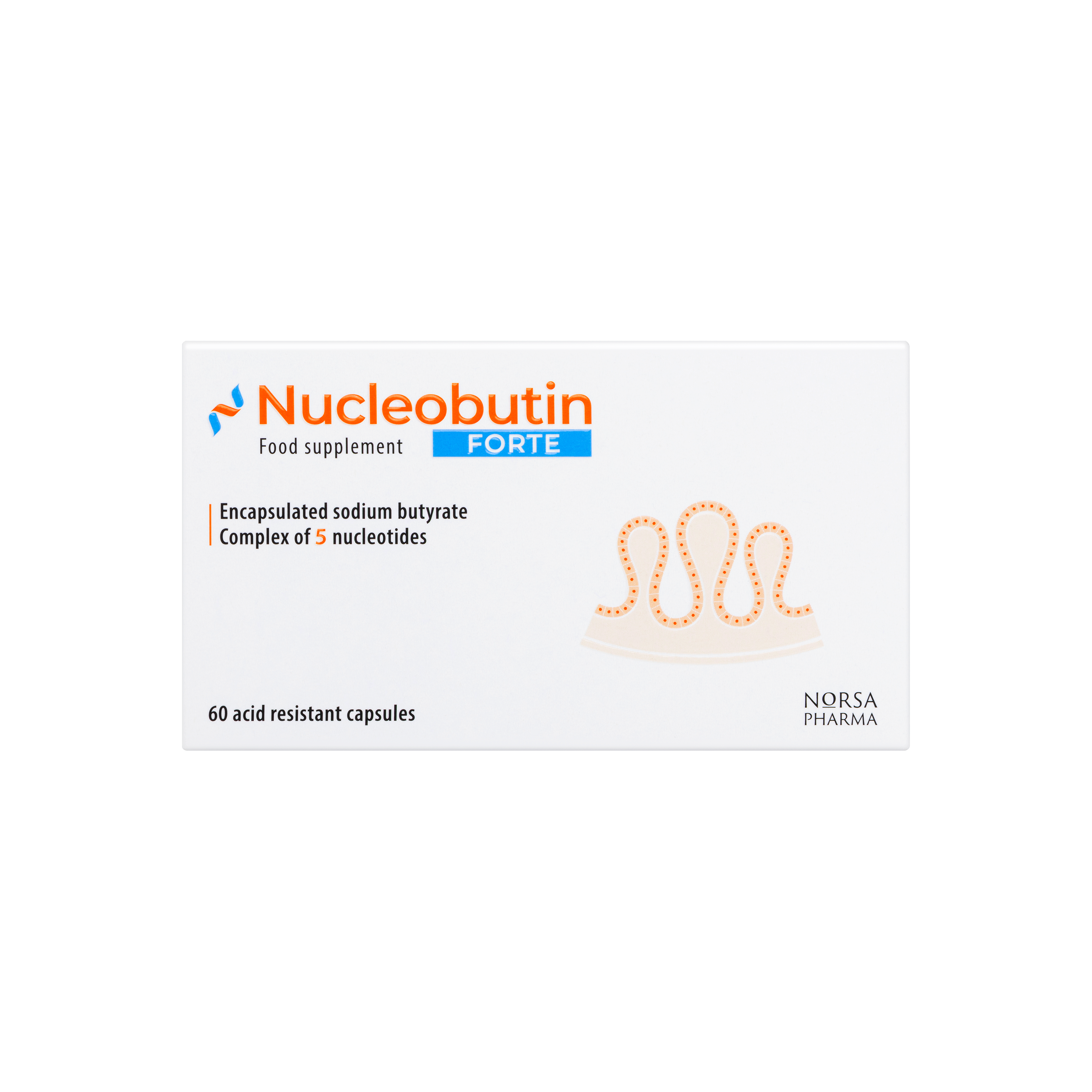 Nucleobutin Forte supplement box on a white background