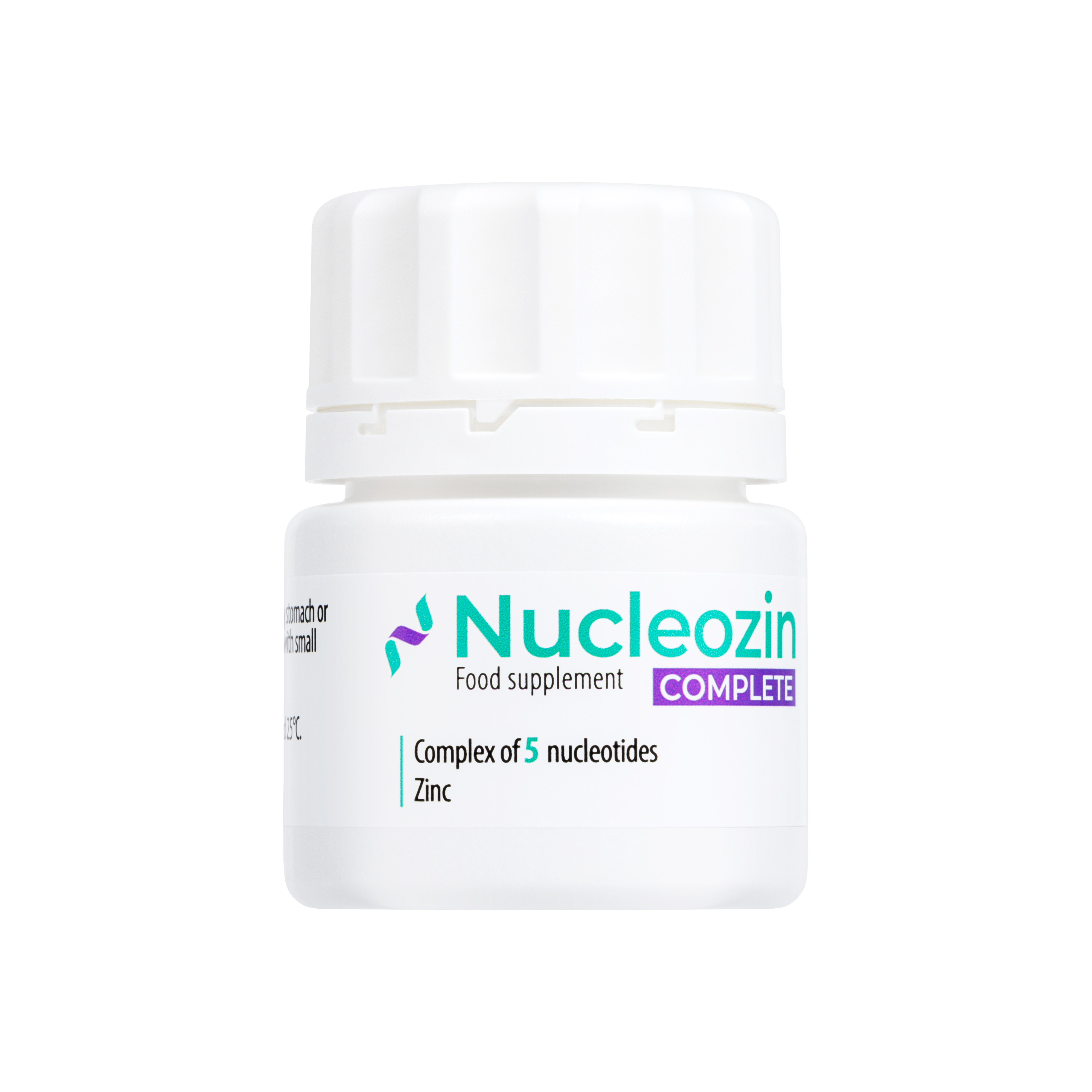 Nucleozin Complete | Zinc Citrate & Zinc Gluconate with Dietary Nucleotides | Cognitive & Immune Support | 60 Capsules | Vegan Friendly